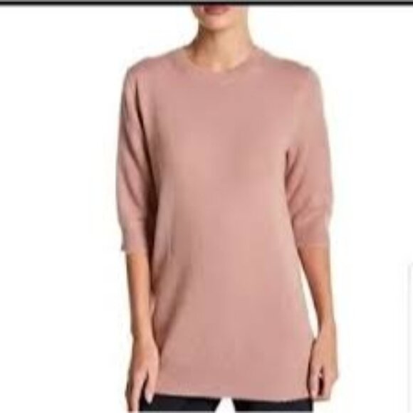 Vince Elbow 100% Cashmere Sweater Dusty Rose Size medium - Picture 1 of 7